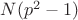 $N(p^2-1)$