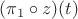 $(\pi_1 \circ z)(t)$