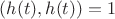 $(h(t),h(t)) = 1$