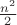 $\frac{n^2}2$