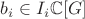 $b_i\in I_i\mathbb{C}[G]$