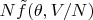 $N\tilde f(\theta,V/N)$
