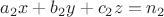 $a_2x+b_2y+c_2z=n_2$