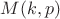 $M(k, p)$ $M(k, p)$
