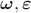 $\boldsymbol\omega,\boldsymbol\varepsilon$