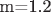 m=1.2
