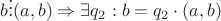 $b \vdots (a, b) \Rightarrow \exists q_2: b = q_2 \cdot (a, b)$ $b \vdots (a, b) \Rightarrow \exists q_2: b = q_2 \cdot (a, b)$