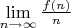 $\lim\limits_{n \to \infty} \frac{f(n)}{n}$