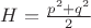 $H=\frac{p^2+q^2}{2}$