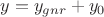 $$y = y_{gnr} + y_0$$ $$y = y_{gnr} + y_0$$
