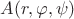 $A(r,\varphi,\psi)$