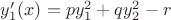 $y_{1}'(x)=py_{1}^{2}+qy_{2}^{2}-r$
