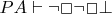 $PA \vdash \neg \Box \neg \Box \bot$