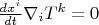 $\frac{dx^i}{dt}\nabla_i T^k =0$