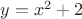 $y=x^2+2$