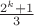 $\frac{2^k+1}3$