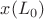 $x(L_0)$
