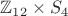$\mathbb Z_{12} \times S_{4}$