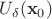 $U_\delta(\mathbf{x}_0)$