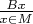 $\frac {Bx}{x \in M}$