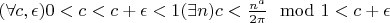 $(\forall c,\epsilon)0<c<c+\epsilon<1 (\exists n)c<\frac{n^a}{2\pi}\mod 1 <c+\epsilon$