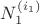 $N^{(i_1)}_1$ $N^{(i_1)}_1$