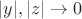 $|y|,|z|\to0$ $|y|,|z|\to0$