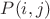$P(i, j)$ $P(i, j)$