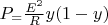 $P_\mech = \frac {E ^2} {R} y (1-y)$