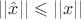 $||\hat{x}|| \leqslant ||x||$