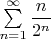 $\sum \limits_{n=1}^{\infty} \dfrac{n}{2^n}$