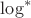 $\log^{*}$