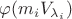 $\varphi(m_iV_{\lambda_i})$