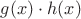 $g(x)\cdot h(x)$