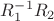 $R_1^{-1} R_2$ $R_1^{-1} R_2$