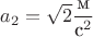 $a_2=\sqrt{2}\dfrac{\text{м}}{\text{c}^2}$