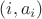 $(i,a_i)$