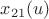 $x_{21}(u)$