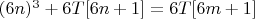 $(6n)^3+6T[6n+1]=6T[6m+1]$