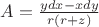 $A=\frac{ydx-xdy}{r(r+z)}$