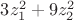 $3 z_{1}^2 + 9z_{2}^2$