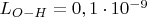 $L_{O-H}=0,1\cdot 10^{-9}$