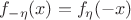 $f_{-\eta}(x)=f_\eta(-x)$
