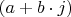 $\left(a+b\cdot j\right)$