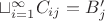 $\sqcup_{i=1}^{\infty}C_{ij}=B'_j$