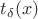 $t_\delta(x)$