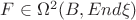 $F\in \Omega^2(B, End \xi)$