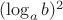 $(\log_a b)^2$