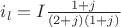 $% MathType!MTEF!2!1!+-
% feaagCart1ev2aaatCvAUfeBSjuyZL2yd9gzLbvyNv2CaerbuLwBLn
% hiov2DGi1BTfMBaeXatLxBI9gBaerbd9wDYLwzYbItLDharqqtubsr
% 4rNCHbGeaGqiVu0Je9sqqrpepC0xbbL8F4rqqrFfpeea0xe9Lq-Jc9
% vqaqpepm0xbba9pwe9Q8fs0-yqaqpepae9pg0FirpepeKkFr0xfr-x
% fr-xb9adbaqaaeGaciGaaiaabeqaamaabaabaaGcbaGaamyAamaaBa
% aaleaacaWGSbaabeaakiabg2da9iaadMeadaWcaaqaaiaaigdacqGH
% RaWkcaWGQbaabaGaaiikaiaaikdacqGHRaWkcaWGQbGaaiykaiaacI
% cacaaIXaGaey4kaSIaamOAaiaacMcaaaaaaa!4444!
\[{i_l} = I\frac{{1 + j}}{{(2 + j)(1 + j)}}\]$