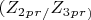 $( Z_2_p_r_/  Z_3_p_r_)  $